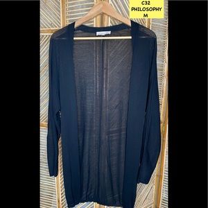 Philosophy black cardigan